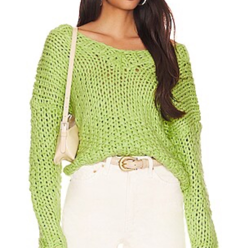 Women's Green Knit Sweater